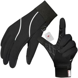 Origem Thermal Gloves Men Women, 3M Thinsulate Winter Gloves, Water Resistant Cycling Gloves, Anti Slip Touch Screen Gloves Liner for Runing Riding Walking Driving Outdoor