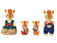 Calico Critters Egbert Highbranch Giraffe Family, Set of 4 Collectible Doll Figures