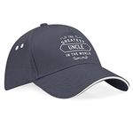 D Design Invent Print! Uncle Gift Hat Baseball Cap for Men Keepsake Birthday Present (Grey)