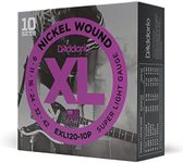 D'Addario EXL120-10P Nickel Wound Electric Guitar Strings, Super Light, 9-42, 10 Sets