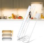 Lacoco Under Cabinet Lighting Plug in, 3 Color Dimmable Led Light Bar, 12 Inch Closet Light with ETL Plug, 1 Pack Wired Under Counter Lights for Kitchen, Wardrobe, Cupboard