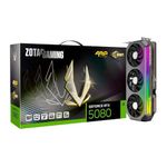 ZOTAC Gaming GeForce RTX 5080 AMP Extreme Infinity Graphics Card - Black | 16GB | DLSS 4 | GDDR7 | Triple Fan | 10752 CUDA Cores | ARGB | Advanced Cooling | Only Graphics Card with 5 Year Warranty