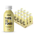 yfood Happy Banana, tasty meal replacement, THIS IS FOOD drink, 34g of protein, 26 vitamins and mineral (12 x 500ml)