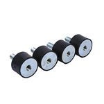 Absorber Vibration Mounts, Rubber Mounts 4x M8 M6 Shock Absorber Anti Vibration Silentblock Bobbins Anti-Vibration Isolator Mechanical Shock Absorbers(VD30*20 M8*23)