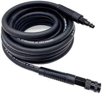 SYXQT Hybrid Air Hose 3/8-Inch x 100FT,300 PSI Heavy Duty,Lightweight,Kink Resistant,All-Weather Flexibility with 1/4-Inch Swivel Solid Aluminum Quick Coupler and Plug,Black