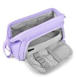 Party Propz Polyester Purple Pencil Pouch, Large Capacity Pencil Pouches For Stationary Aesthetic Pencil Case For College Students School Pouch Stylish Cute Pen Pouch For Girls Korean