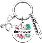 Nurse Christmas Gifts Stocking Stuffers for Women Best Nurses Ever Keychain Nurse Appreciation Gifts Nursing Student Gift Nursing School Graduation Birthday Thanksgiving Nurses Week Gift Cute Keyring