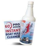 Boat Hull Cleaner for Fiberglass Boats 32 oz - Hard Water Stain Remover, Rust Removal Liquid, Calcium Remover, Gel Coat Cleaner, Marine Hull Cleaning Solution for Fiberglass and Waterline Stains