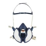 3M Maintenance Free Half Mask 4251+, Reusable Respirator, FFA1P2 R D Filters, Multicoloured, One Size