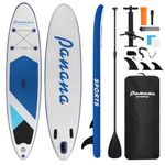 Panana Inflatable Stand Up Paddle Board Ultra-Light 10'8" × 30" × 6" with Premium SUP Board Accessories Kit Adjustable Paddle Hand Anti-Slip EVA Deck for Adults Youth (10'8"x30"x6" Blue)
