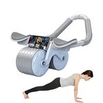 Automatic Rebound Abdominal Wheel, 4D Ab Roller With Elbow Support, Ab Wheel Roller With Knee Pad For Abdominal And Core Strength Training, Fitness Equipment