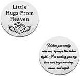 SEIRAA Miscarriage Gift for Mothers Memorial Hug Token Gift Little Hug from Heaven Grief Gift for Women Pocket Coin (Miscarriage Gifts)