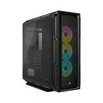 Corsair iCUE 5000T RGB Mid-Tower ATX PC Case (208 Individually Addressable RGB LEDs, Fits Multiple 360mm Radiators, Three CORSAIR LL120 RGB Fans & Commander CORE XT Controller Included) Black