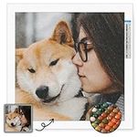 Custom Diamond Painting Kits, Personalized Photo Diamond Art for Adults, Custom 5D Diamond Painting Diy Gifts for Family Home Wall Decor, Full Drill - Round/Square Drill, Multiple Sizes(No Frame)