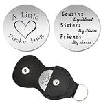 Cousin Pocket Hug Gifts for Women Cousins Graduation Birthday Gift for Little Big Cousin Personalized Gifts for Friend Wedding Gift for Cousins By Blood Sister By Heart Gifts for Cousin Sister Friend