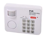 Wolblix Wireless PIR Motion Sensor Alarm Password Anti Burglar Home Security Keypad Remote Infrared Detector (White)