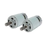 2 Pcs 550 35000RPM Electric Motor for 24 Volt Kids Ride On Car, RS550 24V Motor Gearbox Accessories for Children Ride On Toys Replacement Parts