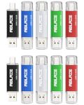 ABLAZE Type C USB Stick 32GB 10 Pack, Dual USB 2.0+ USB C Flash Drive for iPhone 15, Android Smartphone, Computers, Tablets, Mac,iPad,PC (10 Pack)