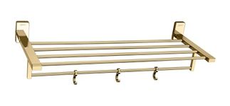 Aquieen Compel Luxury Series Towel Rack 24" PVD Finish (Grade AISI SS 304) (Gold)