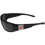 NHL Siskiyou Sports Fan Shop Detroit Red Wings Chrome Wrap Sunglasses One Size Black