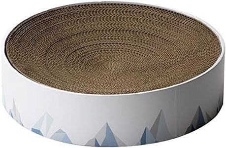 pidan Cat Scratch Bowl Cat Cardboard Pad for Indoor Cats Lounge - Round Cat Scratcher Couch Bed with Geometric Pattern