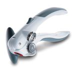 ZYLISS Lock N' Lift 7" Manual Handheld Can Opener with Locking Mechanism, White