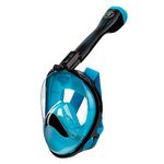 Seavenger Nautilus Full Face Snorkel Mask with New Breathing System (Blue, S/M)