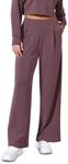 ODODOS Modal Soft Wide Leg Pants for Women High Waist Casual Relaxed Pants with Pockets, 27" Inseam, Tulipwood, X-Large