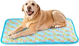 Cooling Mat, ONEJU Cooling Mat for Dogs and Cats, Large Pet Cooling Mat 100x70 cm 39x27.5 inch, Cooling Pad for Dog, Blue