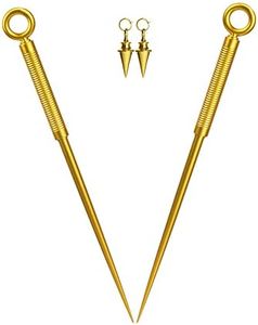 Evere Spy Family Yor Forger Props - Thorn Princess Weapon Gold Stiletto Yor Briar Cosplay Prop Accessories, Gold, One Size
