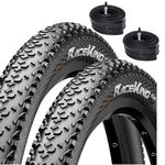 Continental Race King Performance 26" x 2.0 Bike Tyres with Presta Tubes (Pair)