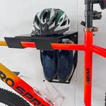 GLORY MEDAL HANGERS Bicycle Wall Mount With Shelf- Cycling Indoor Bike Storage,Wall Rack|Organize Helmet,Sun Glass,Shoe|Hang Heavy Duty Bike|Space Saving For Road,Racing,Mountain,City Or Other Bicycle