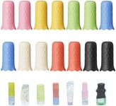 NELSHP Silicone Bottle Covers,14 Pack Travel Essentials for Women Beach Vacation,Travel Size Toiletries Accessories, Cruise Ship Vacation Must-Have, Leak Proofing