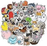 50 Pack Cute Animal Stickers Laptop