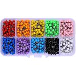 besttou 600 PCS Multi-color Push Pins Map tacks ,1/8 inch Round head with Stainless Point, 10 (Each Color 60 PCS) in reconfigurable container for bulletin board, fabric marking