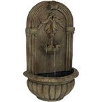 Florence Outdoor Wall Fountain Florentine Stone Finish