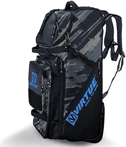 VIRTUE High Roller V4 Extra Large Travel Gear Bag with Rugged Wheels - 7000 Cubic Inch Storage Capacity (Graphic Black V4)