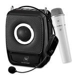 Bluetooth Voice Amplifier Personal Portable Pa System, 25W Bluetooth Speaker and Microphones Wireless, Microphone for Speaker Megaphone with Mic for Teachers Outdoor Indoor ect