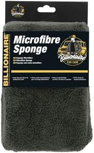 Esponja de Microfibra Plus Billionaire para el Lavado y Cuidado de tu Coche Esponja para Limpiar la Carrocería Incluye Rejilla en el Reverso para la Suciedad más Extrema 20 x 13 cm