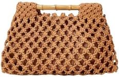 Floerns Women's Straw Bag Handle Beach Clutch Purse Hobo Handbag Brown One-Size