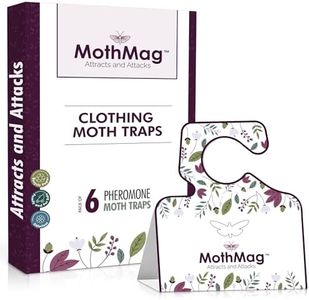 MothMag Moth Traps for Clothes, Closets, Fabrics, and Carpets, Clothes Moth Traps, Closet Moth Traps,Clothing Moth Pheromone Traps, Mothballs Alternative, How to Get Rid of Moths in House