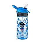 Nuby Kids Water Bottle, Bpa Free, Shark Design, Shatter-Proof Tritan Cup