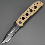 Smith & Wesson Extreme Ops,w/Holes, Desert Tan Handle, Black Blade, Combo