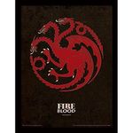 Game of Thrones (Targaryen 30x40 cm Framed Print