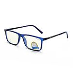 grey jack Square Full Rim Blue Light Fliter Glasses for Men Women UV Protected Computer TR90 Frame Glasses 5163 Blue Frame