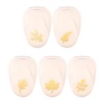 Vaessen Creative Craft Paper Punch - Autumn - 5 Pcs - Various Sizes - Circle Cutter for Crafting and Card Making - Leaf, Ivory