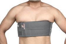 PRO Healthcare Rib Belt Elastic Chest Wrap Injury Binder Compression & Support For Men or Women | Back & Abdomen Support, Posture Correctore, Free size