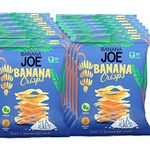 Banana Joe - Sea Salt, Gluten Free & Vegan, Healthy Snack, Savoury Banana Chips 23g, Pack of 12…