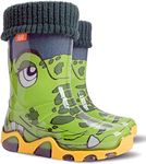 Kids Boys Girls Wellies Rain Boots Warm Fleece-Lined Light Unisex Children Wellington Boots 5/6 UK Child (label 22/23) Croc