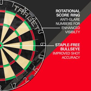 Target Darts Rift Dartboard Set – Professional Bristle Board with Accessories